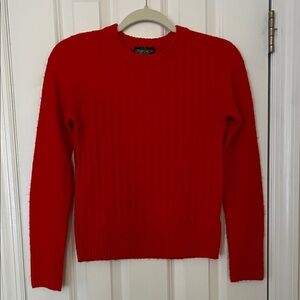 Topshop Red Crew Neck Sweater